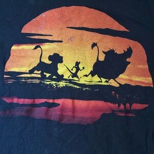 Disney Lion King Black T shirt tee XS short sleeve top